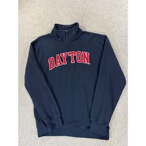 Dayton Flyers Big‎ Cotton 1/4 Zip Stitched Pullover Sweatshirt (Men's Medium)